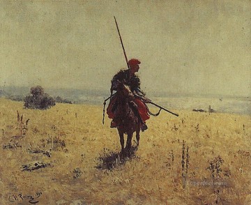 イリヤ・レーピン Painting - 草原のコサック イリヤ・レーピン